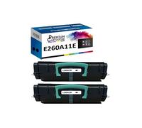 - x2 Toners - E260A11E (Noir) - Compatible pour Lexmark E260 E260D E462 E462DTN E260 E260dn E360 E360d E360dn E46