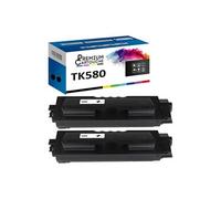 - x2 Toners - TK580K 1T02KT0NL0 (Noir) - Compatible pour Kyocera ECOSYS P 6021 cdn Kyocera FS-C 5150 DN