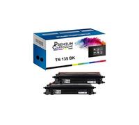 - x2 Toners - TN-135BK (Noir) - Compatible pour Brother HL-4040CN 4040CDN 4070CDW, MFC-9440CN 9450CDN 9840CN 9840