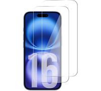 x2 Verres Trempé pour iPhone 16 / iPhone 15 Pro / iPhone 15 - Film Verre Vitre Protection Ecran Verre Trempé