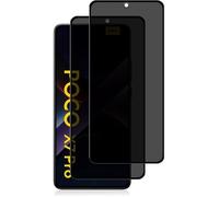 x2 Verres Trempé pour Xiaomi Poco X7 Pro 5G - Film Noir Anti Espion Privé Vitre Protection Ecran