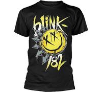 X2024LIAN Blink 182 Big Smile Black Mens t Shirts T-Shirts à Manches courtesn(Medium)