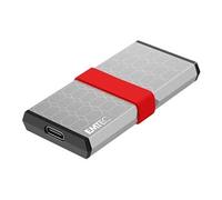 EMTEC - SSD Portable X205 Mini - 512GB - Jusqu'à 1100MB/s en Lecture - USB-C 3.2 Gen2 - Boîtier Aluminium - Compact et Léger - Haute Vitesse de Transfer
