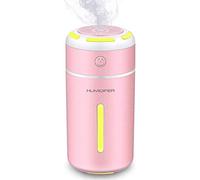 x2DfY7p Usage Domestique Humidificateur Aroma Diffuseur Portable USB Silent Sonic Aromathérapie Cool Humidificateur Diffuseur 7 Charmante Night Light(Pink)