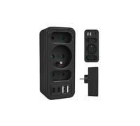 x3 + 4x Prise de courant USB, répartiteur avec 3 MCE248 F/B