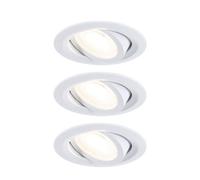 x3 Encastré FixedLED II - Paulmann - D.82mm - 4,7W - 428lm - WhiteSelect - Lot de 3