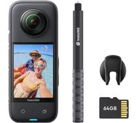 X3 Kit de Luxe - Caméra d'action 360 Degrés Étanche avec Capteur 1/2"", Photos 360 5,7K 72MP, Stabilisation, Écran Tactile 2,29"", Vibrations, Montages IA, Live, Webcam, Commande vocale 4K.[G273]