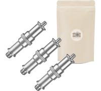 X3 Spigot Metal 1/4 3/8 Adaptateur Pied Flash Studio Rotule Standard Kodak Congres Support Projecteur Universel[CLI1632]