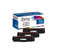 - x3 Toners - 046 C 1249C002 (CF411X) + 046 M 124 (Cyan + Magenta + Jaune) - Compatible pour Canon i-SENSYS LBP-6