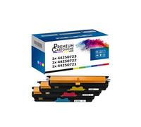 - x3 Toners - 44250723 (Cyan + Magenta + Jaune) - Compatible pour OKI C110 OKI C130 OKI C130n MC160 OKI MC160n