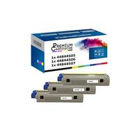 - x3 Toners - 44844507 (Cyan + Magenta + Jaune) - Compatible pour OKI C 831 CDTN OKI C 831 DM OKI C 831 DN OKI C