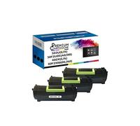 - x3 Toners - 502U 602X (Noir) - Compatible pour Lexmark MS510dn MS610de MS610dn MS610dte MX310dN MX410de MX510de