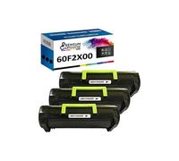 - x3 Toners - 60F2X00 (Noir) - Compatible pour Lexmark MX510de MX511de MX511dhe MX511dte MX611de MX611dhe MX610de