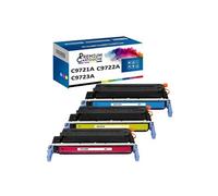 - x3 Toners - C9721A + C9723A + C9722A (Cyan + Magenta + Jaune) - Compatible pour HP Color LaserJet 4600 HP Color