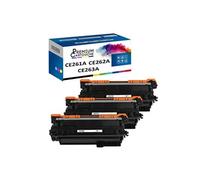 - x3 Toners - CE261A 648A + CE263A 648A + CE262A (Cyan + Magenta + Jaune) - Compatible pour HP Color LaserJet CP