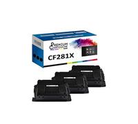 - x3 Toners - CF281X 81X (Noir) - Compatible pour HP LaserJet Enterprise MFP M604 HP LaserJet Enterprise MFP M605