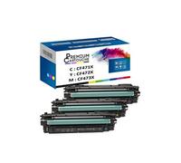 - x3 Toners - CF471X + CF473X + CF472X (Cyan + Magenta + Jaune) - Compatible pour HP Color LaserJet Enterprise Fl