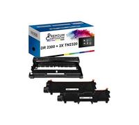 PREMIUM CARTOUCHE - x3 Toners - DR-2300 + TN2320 (Tambour + Toner) - Compatible pour Brother HL-L2300D L2320D L2340DW L2360DN L2360 Tambour + Toner