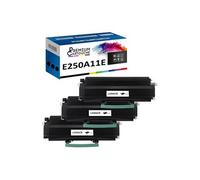 - x3 Toners - E250A11E (Noir) - Compatible pour Lexmark E250 E250D E250DN E350 E350D E352DN