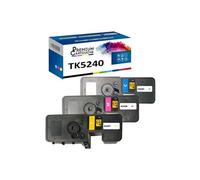 - x3 Toners - TK5240C + TK5240M + TK5240Y (Cyan + Magenta + Jaune) - Compatible pour Kyocera ECOSYS M 5526 cdn Ky