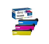 - x3 Toners - TK560C + TK560M + TK560Y (Cyan + Magenta + Jaune) - Compatible pour Kyocera ECOSYS P 6030 cdn Kyoce