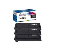 - x3 Toners - TK675 1T02H00EU0 (Noir) - Compatible pour Kyocera KM 2540 Kyocera KM 2560 Kyocera KM 3040 Kyocera K