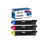 - x3 Toners - TK895C + TK895M + TK895Y (Cyan + Magenta + Jaune) - Compatible pour Kyocera FS-C 8020 MFP Kyocera F