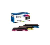 - x3 Toners - TN-135C (Cyan + Magenta + Jaune) - Compatible pour Brother HL-4040CN 4040CDN 4070CDW, MFC-9440CN 94
