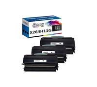 - x3 Toners - X264H11G (Noir) - Compatible pour Lexmark X264DN X363DN X364DN X364DW