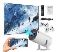 X30MAX Mini projecteur de jeu vidéo rétro 64 Go, 20 000 jeux intégrés, 2 manettes sans fil, 1080 x 720p, WiFi 5G, Bluetooth, projecteur portable 4K et jeu flexible à 180°, Android 11, home cinéma,