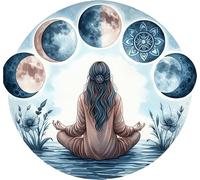 x4 Autocollants en vinyle Zen couvrent les marques, non transparents, imperméables, décalcomanies artistiques 1@ 20cm de haut, idéal pour toilettes, sièges de toilette ou voiture. 3@ 7cm de haut