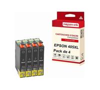 - x4 Cartouche compatible pour EPSON 405 XL 405XL Noir Valise