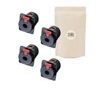 X4 Embase Connecteur Femelle Prise Gros Jack 6.35mm Stereo 100% Metal avec Verrouillage a Souder pour Enceinte Ampli Caisson Audio - ADAPTOUT MARQUE FRANÇAISE