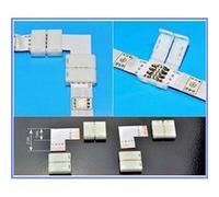 X4 life 2 x adaptateurs raccord rvb en forme de l et 4 x bandelettes connecteurs rapides pour bandes led x4-tech 701352 Incolore G