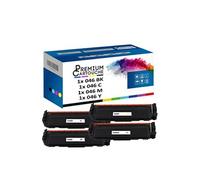 - x4 Toners - 046 BK 1250C002 (CF410X) + 046 C 12 (Noir + Cyan + Magenta + Jaune) - Compatible pour Canon i-SENSY