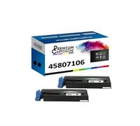 - x4 Toners - 45807106 (Noir) - Compatible pour OKI B 412 DN OKI B 432 DN OKI B 512 DN OKI MB 472 dnw OKI MB 492