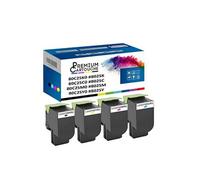 - x4 Toners - 80C2SK0 + 80C2SC0 + 80C2SM0 + 80C2S (Noir + Cyan + Magenta + Jaune) - Compatible pour Lexmark CX510