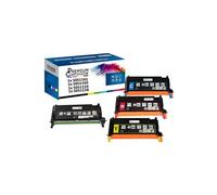 PREMIUM CARTOUCHE - x4 Toners - C13S051161 + 51160 + 51159 + 51158 (Noir + Cyan + Magenta + Jaune) - Compatible pour Imprimante Epson Aculaser C 2800 Epson Acula