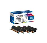- x4 Toners - C746A1KG + C746A1CG + C746A1MG + C7 (Noir + Cyan + Magenta + Jaune) - Compatible pour Lexmark C746d