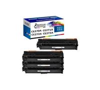 - x4 Toners - CE270A 650A + CE271A 650A + CE273A (Noir + Cyan + Magenta + Jaune) - Compatible pour HP Color Lase