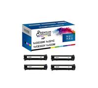 - x4 Toners - CE320A 128A (Noir + Cyan + Magenta + Jaune) - Compatible pour HP LaserJet Pro CM1415fn HP LaserJet