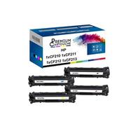 - x4 Toners - CF210X (Noir + Cyan + Magenta + Jaune) - Compatible pour HP LaserJet Pro 200 color MFP M276n HP Las