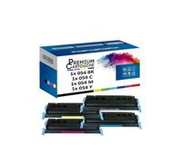 - x4 Toners - EP707 BK (Q600) + EP707 C (Q6001) + (Noir + Cyan + Magenta + Jaune) - Compatible pour Canon i-SENSY