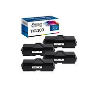 - x4 Toners - TK1100 (Noir) - Compatible pour Kyocera FS-1110 Kyocera 1024MFP Kyocera 1124MFP Kyocera 1130MFP Kyo