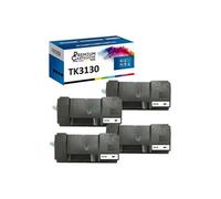 - x4 Toners - TK3130 1T02LV0NL0 (Noir) - Compatible pour Kyocera ECOSYS M 3550 idn Kyocera ECOSYS M 3560 idn Kyoc