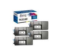 - x4 Toners - TK3160 1T02T90NL0 (Noir) - Compatible pour Kyocera ECOSYS M 3145 dn Kyocera ECOSYS M 3645 dn Kyocer