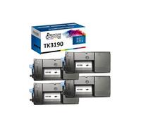 - x4 Toners - TK3190 1T02T60NL0 (Noir) - Compatible pour Kyocera ECOSYS M 3655 idn Kyocera ECOSYS M 3660 idn Kyoc