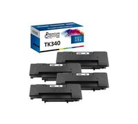 - x4 Toners - TK340 1T02J00EU0 (Noir) - Compatible pour Kyocera FS-2020 D Kyocera FS-2020 DN Kyocera FS-2020 Seri
