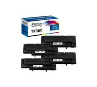 - x4 Toners - TK360 1T02J20EU0 (Noir) - Compatible pour Kyocera FS-4020D Kyocera 4020DN