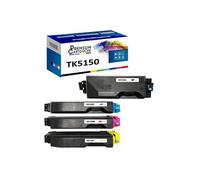 - x4 Toners - TK5150K + TK5150C + TK5150M + TK515 (Noir + Cyan + Magenta + Jaune) - Compatible pour Kyocera ECOSY